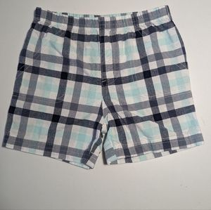 Carter's 18M Blue White Stripe/Checker Short